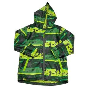 Western Chief Dinosaur Print Hooded Rain Jacket